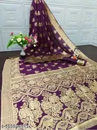 Soft Silk Zari Woven Saree for Women 
