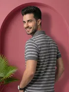 Striped Polo T-shirt for Men 