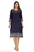 Rayon Dyed Kurti for Women 