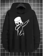 Fleece Printed Hoodie for Men 