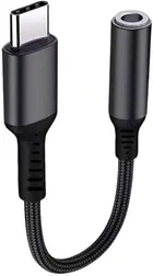 AUX Cable 0.12 m Type C to 3.5mm Audio Jack Cable, Headphone/Earphone Converter Adapter| 