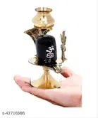 Brass Shivling with Sheshnag 