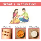 Chandan Akshat Rudraskha Rakhi 