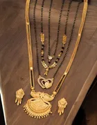 Combo of 4 Pcs Mangalsutras with Earrings Set for Women 