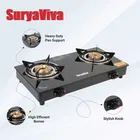 SURYAVIVA होज़ पाइप और लाइटर कॉम्बो ग्लास मैनुअल गैस स्टोव 