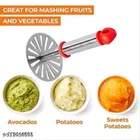 Stainless Steel Pizza Cutter with Masher 