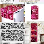 KANUSHI Industries® 1Pc Fridge Cover for Top with 6 Utility Pockets 