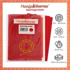 मंगल भवन पूजा कपड़ा - लाल 