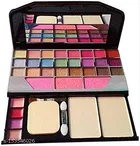 6155 Makeup kit + 5 Pieces Makeup Brush + 2 Pieces Blender Puff Combo