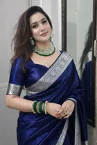 Banarasi Blue Art Silk Woven Saree for Women