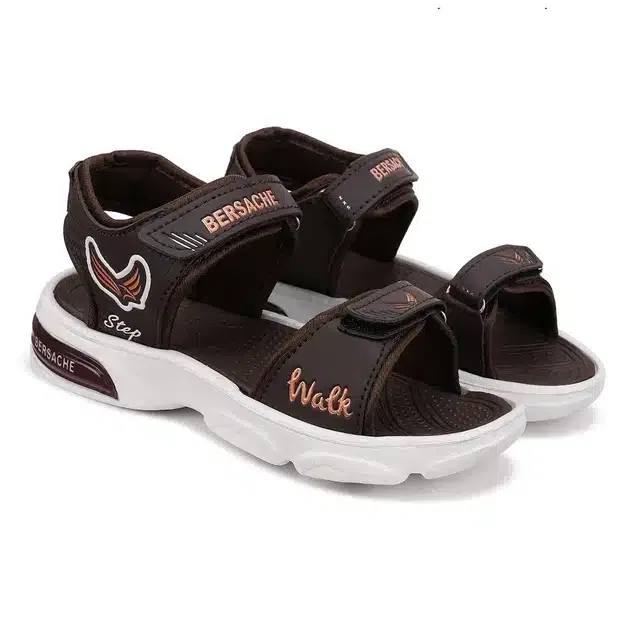 Bersache Sandals for Boys (Brown, 7C)