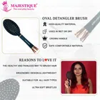 Wet Brush Detangler Hair Brush Crown Handle Ultra-Soft IntelliFlex Bristles--HR153 