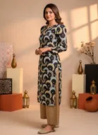 Floral Align straight kurti for Women 