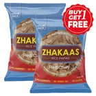 Zhakaas Rice Papad Red Chily 2X100 g (Buy 1 Get 1 Free)