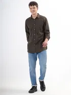 100% Cotton Full Sleeves Solid Shirt for Men 