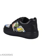 Printed Synthetic Sneakers for Girls 
