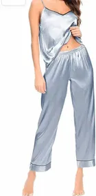 Satin Solid Night Suit for Women 