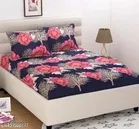 Polycotton Queen Size Bedsheet with Pillow Cover 