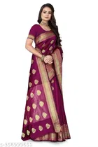 Banarasi Silk Zari Woven Saree for Women 