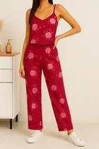Women's Sleepwear All Over Print Pyjama; 