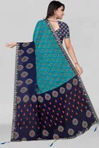 Georgette Printed Saree for Women 