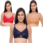 Cotton Blend Non Padded Bra for Women 