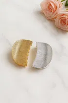 Women's  Metallic Textured Finish Hair Claw Clip Set 