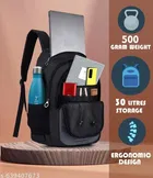 Polyester Backpack for Men & Women, Black