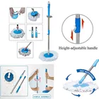 Bzore Durable Stainless Steel Replacement Handle for Easy Floor Cleaning Spin Mop Rod Set 