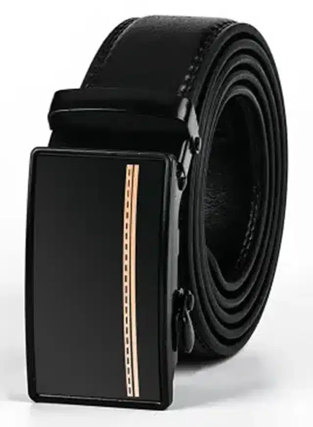 Synthetic Casual Belt for Men (Black)