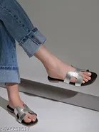 Shoetopia Flat Silver Size 5.0
