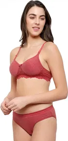 Cotton Blend Lingerie Set for Women 