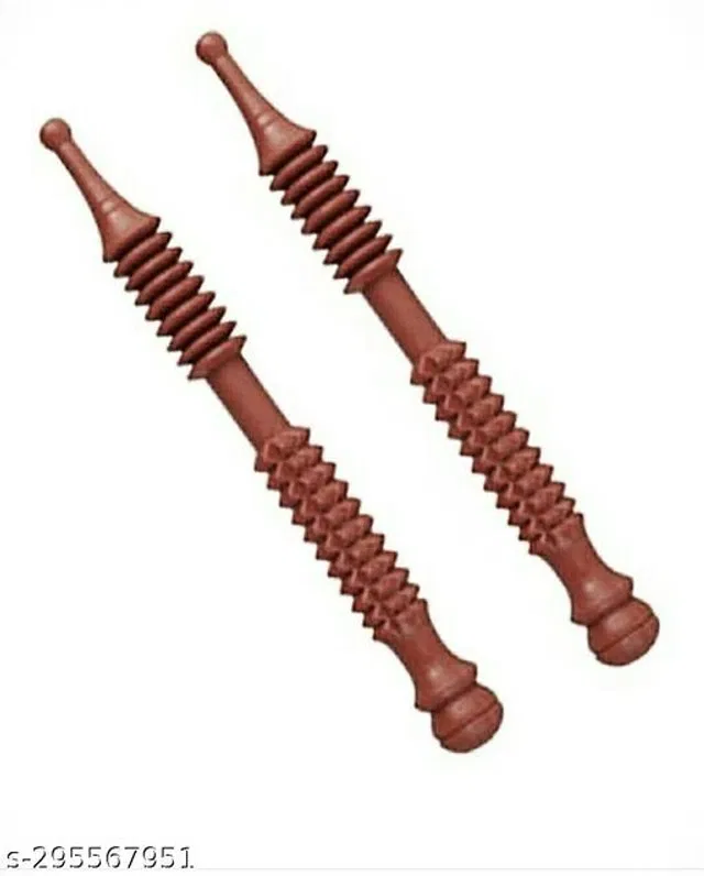 Wooden Finger Massager Set (Brown, Pack of 2)