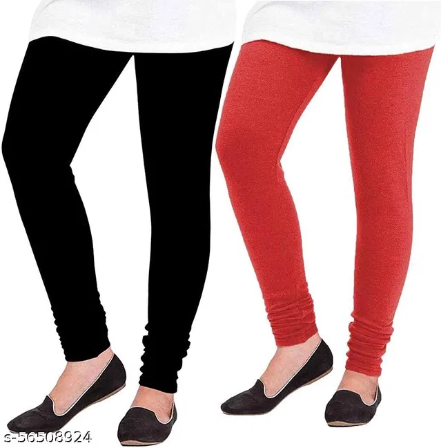Cotton Legging For Women, Multicolour, (Pack Of 2)