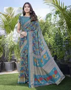 Chiffon Printed Saree for Women 