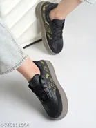 Shoetopia Girls Sneakers Black 