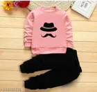 Hosiery Cotton Full Sleeves T-Shirt with Pant Clothing Set for Kids 