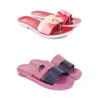 Combo of Sliders & Flats for Women (Multicolor, 5) (Set of 2)