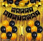 36 Pcs 1st Birthday Decoration kit, Multicolour, Set of 1