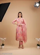 Bandhani Printed Jaipuri Designs Embroidered Top Bottom Duppata for Women 