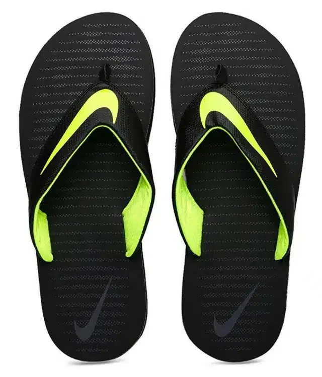 Slippers for Men (Black & Yellow, 11)