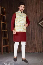 Cotton Koti Kurta Set for Men 