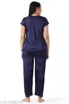 Satin Nightsuit Set for Women 