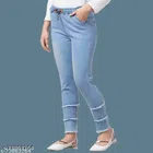 Denim Slim Fit Jeans for Women (Blue, 24)
