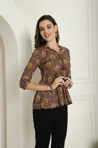 Cotton Printed Top for Women 