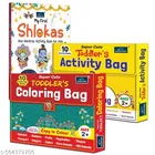 Super Cute Toddlers Activity Bag + Super Cute Toddlers Coloring Bag + My First Shlokas and Mantras Activity Book for Kids 