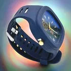 Silicone Strap Square Analog Watch for Men 