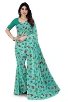 Georgette Printed Saree for Women 