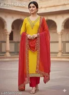 Silk Blend Pakistani Suits for Women 