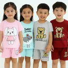 Hosiery Cotton Printed Clothing Set for Boys, Multicolor 